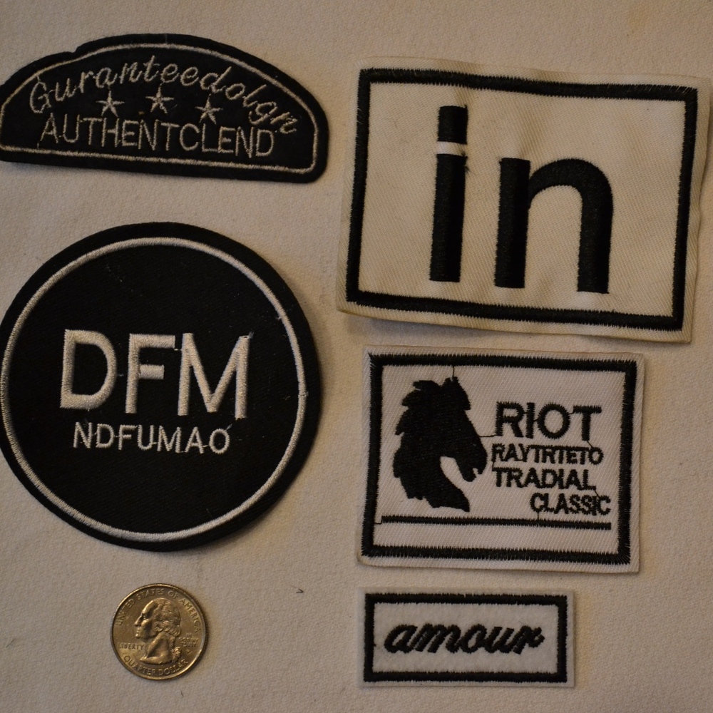 Black & White Themed Patch Set #20